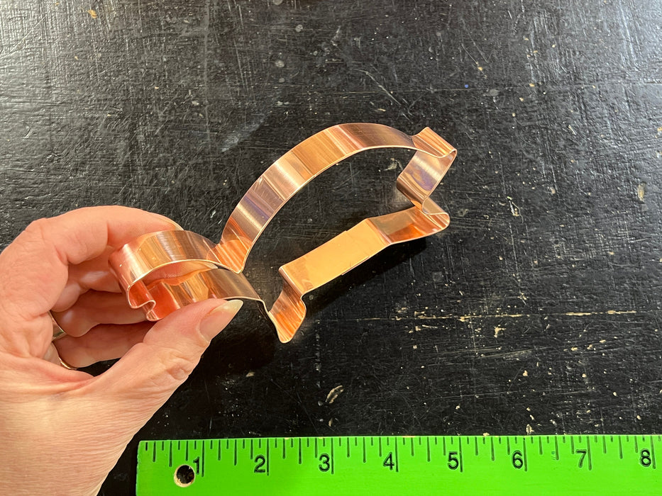 Copper Turtle Cookie Cutter - Animal Cookie Cutter, 5.5 x 3 Inches, Made in USA