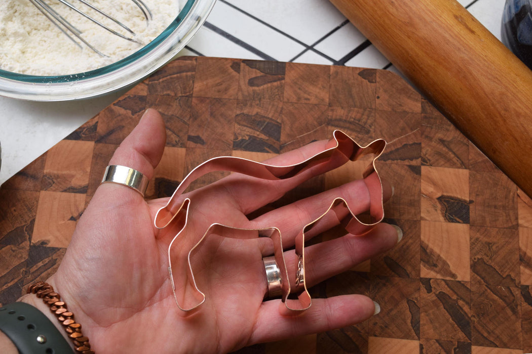 Copper Donkey Cookie Cutter - Animal Cookie Cutter, 4.5 x 3.5 inches, Made in USA