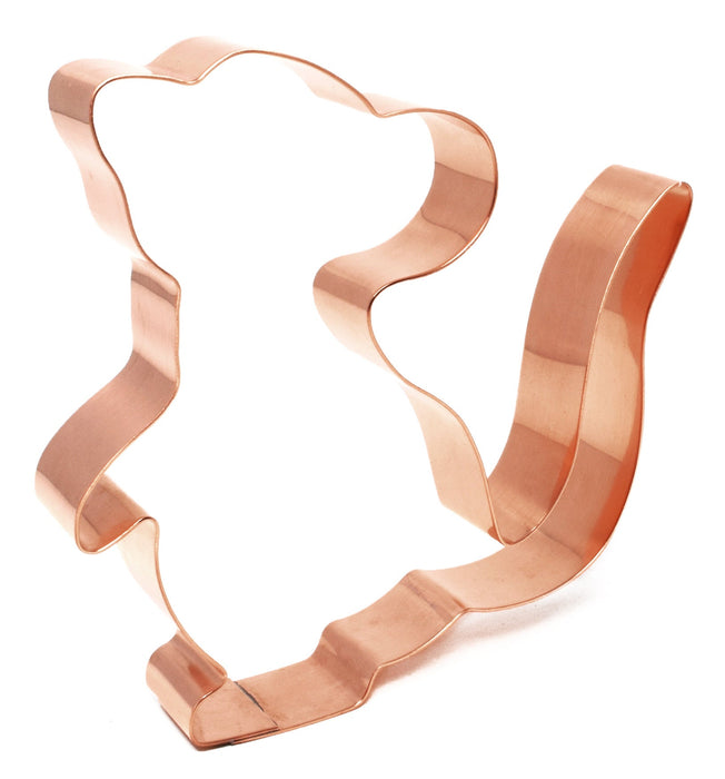 Copper Mouse Cookie Cutter - Animal Design (4 inches) - Made in USA