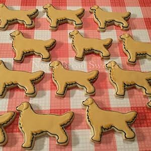 Copper Golden Retriever Cookie Cutter – Dog Silhouette (4.75 x 3.5 inches) - Made in USA