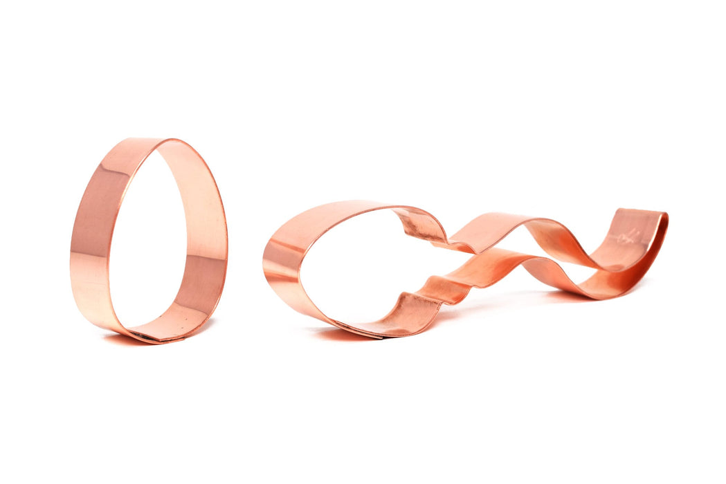 Copper Fertility Cookie Cutter Set, Sperm and Egg, Made in USA