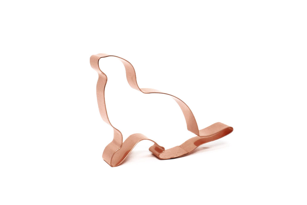 Copper North American River Otter Cookie Cutter -  4.25 x 3 Inches, Made in USA