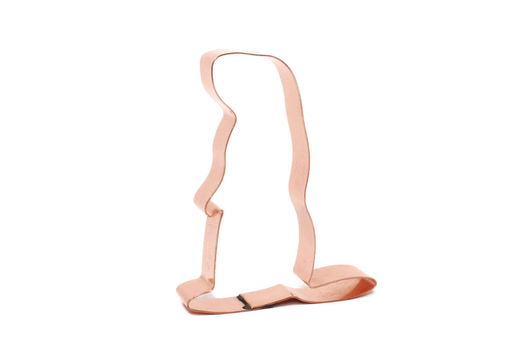 Copper Groundhog Cookie Cutter - Classic Animal Design (3 x 4 inches) - Made in USA