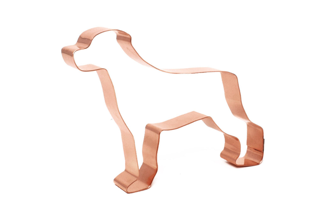 Copper Rottweiler Cookie Cutter, Dog Cookie Cutter, 4.5 x 4 inches, Made in USA
