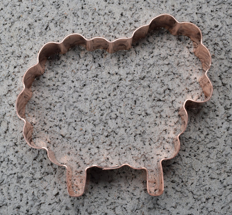 Copper Sheep Cookie Cutter - Animal Cookie Cutter, 3.75 x 3.5 Inches, Made in USA