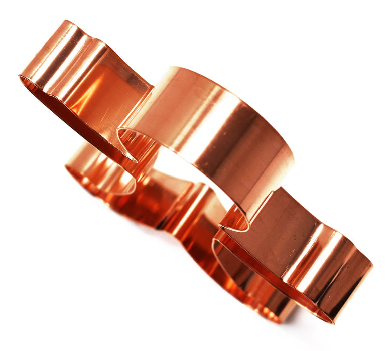 Copper Gingerbread Man Cookie Cutter - Christmas Cookie Cutter, 5 x 4 Inches, Made in USA