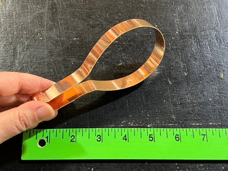 Copper Tennis Racquet Cookie Cutter - Sports Cookie Cutter, 5.5 x 2.5 inches, Made in USA