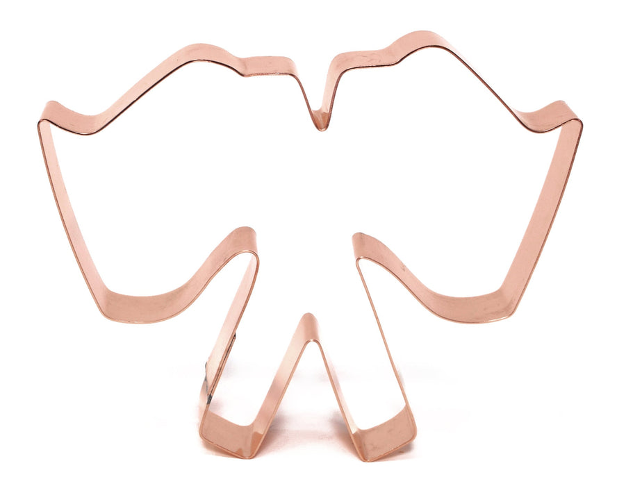 Copper Crossed Flags Cookie Cutter, 5 x 4.25 inches, Made in USA