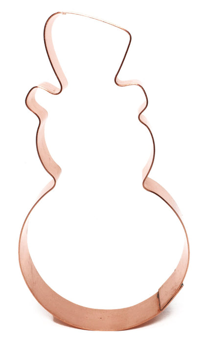 Copper Snowman Cookie Cutter - Christmas Cookie Cutter, Made in USA