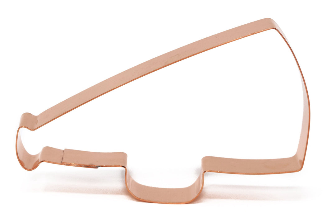 Copper Megaphone Cookie Cutter - Cheerleader Sports Design (5.25 x 2.75 inches) - Made in USA