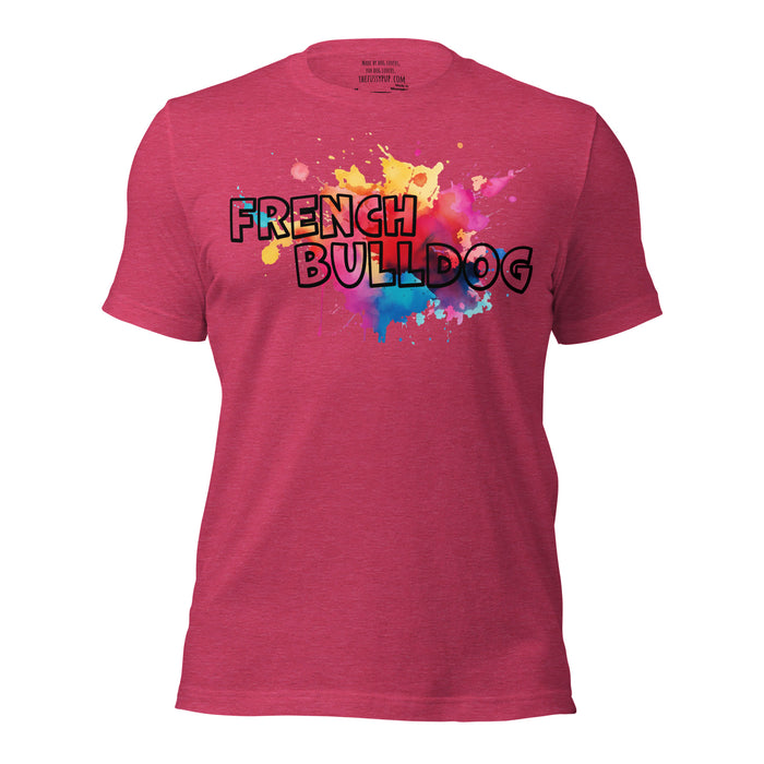 French Bulldog Splash t-shirt - The Fussy Pup - 