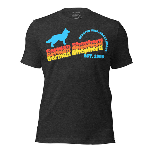 Retro Vibe German Shepherd t-shirt - The Fussy Pup - 