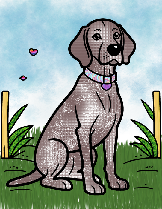 Free German Shorthaired Pointer Coloring Page – Downloadable PNG