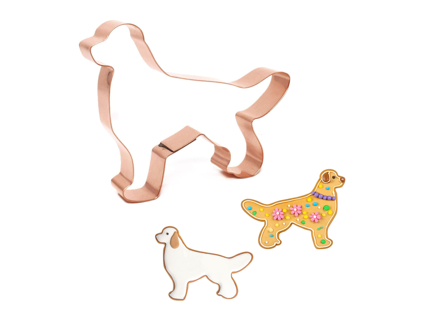 Golden Retriever Dog Cookie Cutter, 4.75 X 3.5 inches