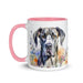 Great Dane Floral Coffee Mug – Watercolor Dog Design - The Fussy Pup - 
