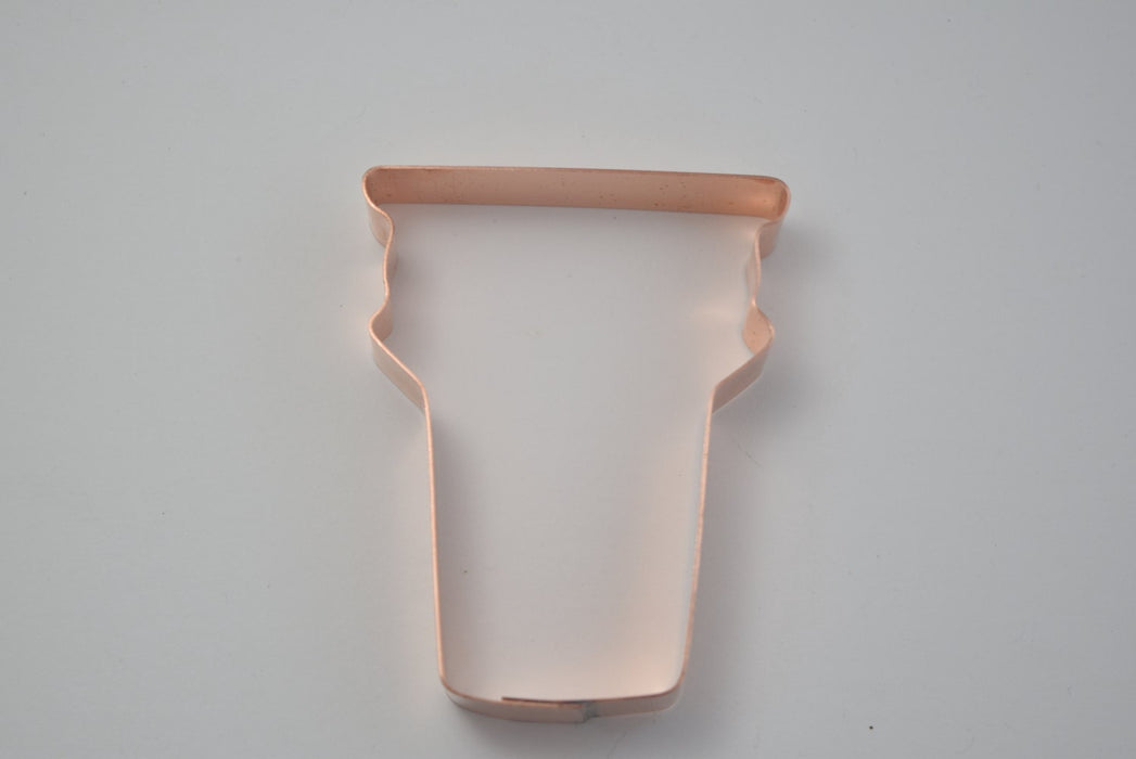 Wafer / Cake Ice Cream Cone  Copper Cookie Cutter - Handcrafted by The Fussy Pup