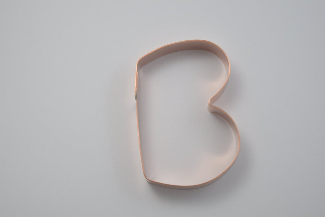 The Letter B Copper Alphabet Cookie Cutter - Handcrafted by The Fussy Pup