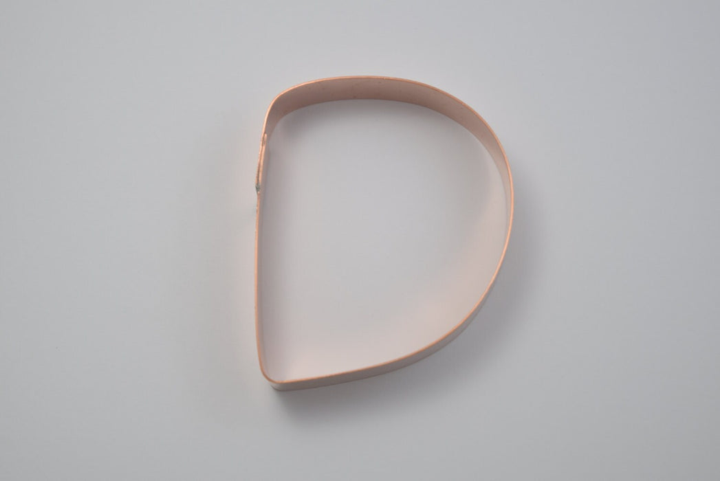 The Letter D Copper Alphabet Cookie Cutter - Handcrafted by The Fussy Pup