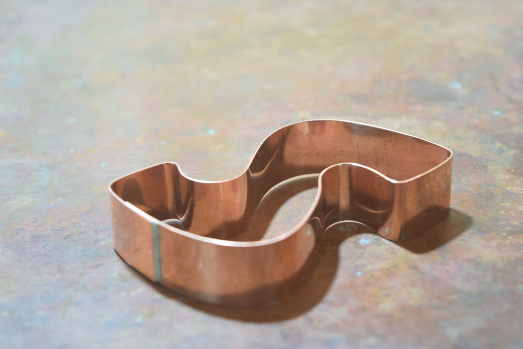 The Letter S Copper Alphabet Cookie Cutter - Handcrafted by The Fussy Pup