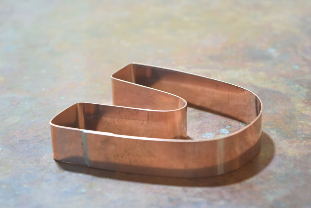 The Letter U Copper Alphabet Cookie Cutter - Handcrafted by The Fussy Pup