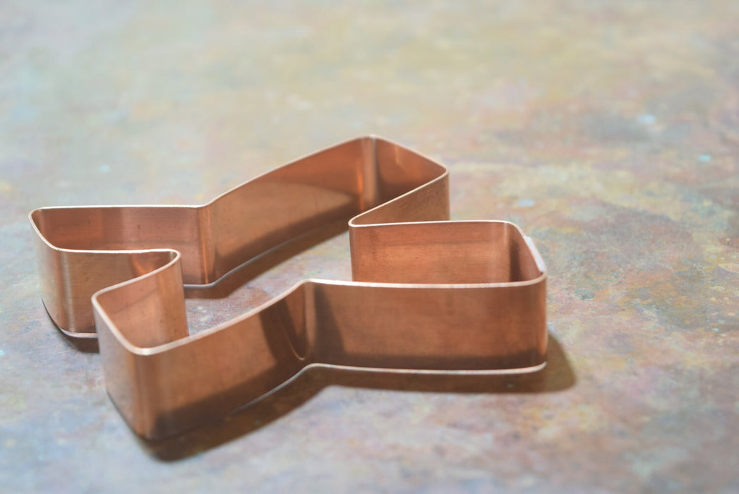 The Letter X Copper Alphabet Cookie Cutter - Handcrafted by The Fussy Pup