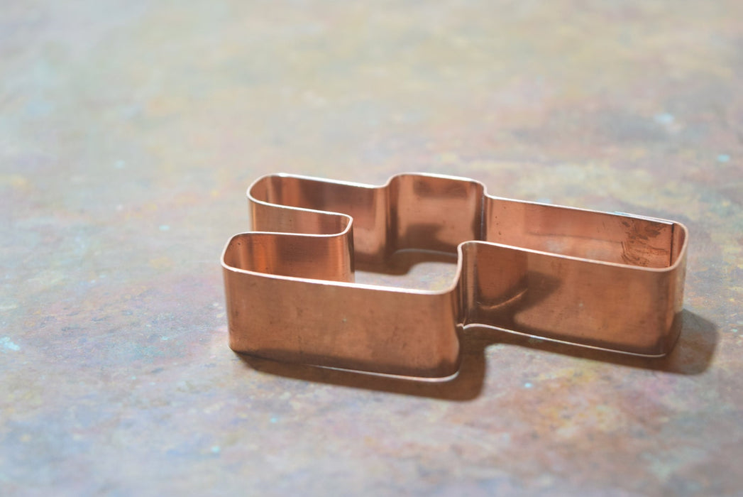 The Number 4 Copper Number Cookie Cutter - Handcrafted by The Fussy Pup