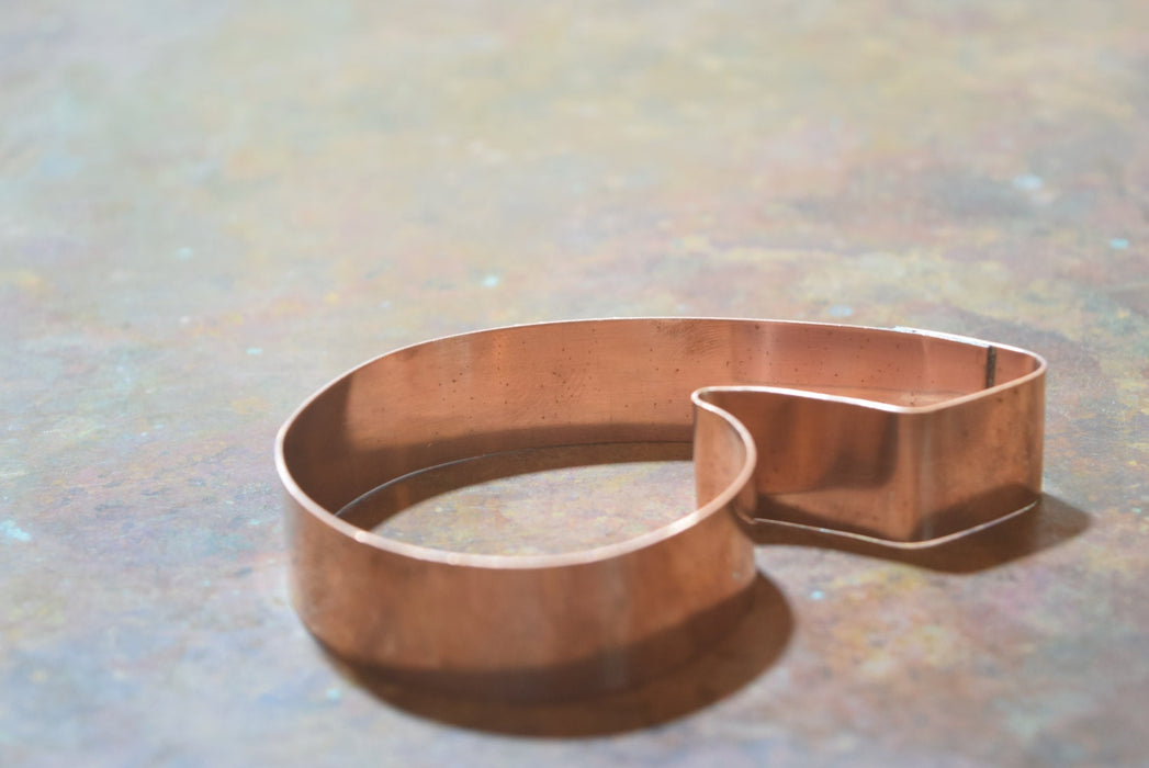 The Number 6 Copper Number Cookie Cutter - Handcrafted by The Fussy Pup