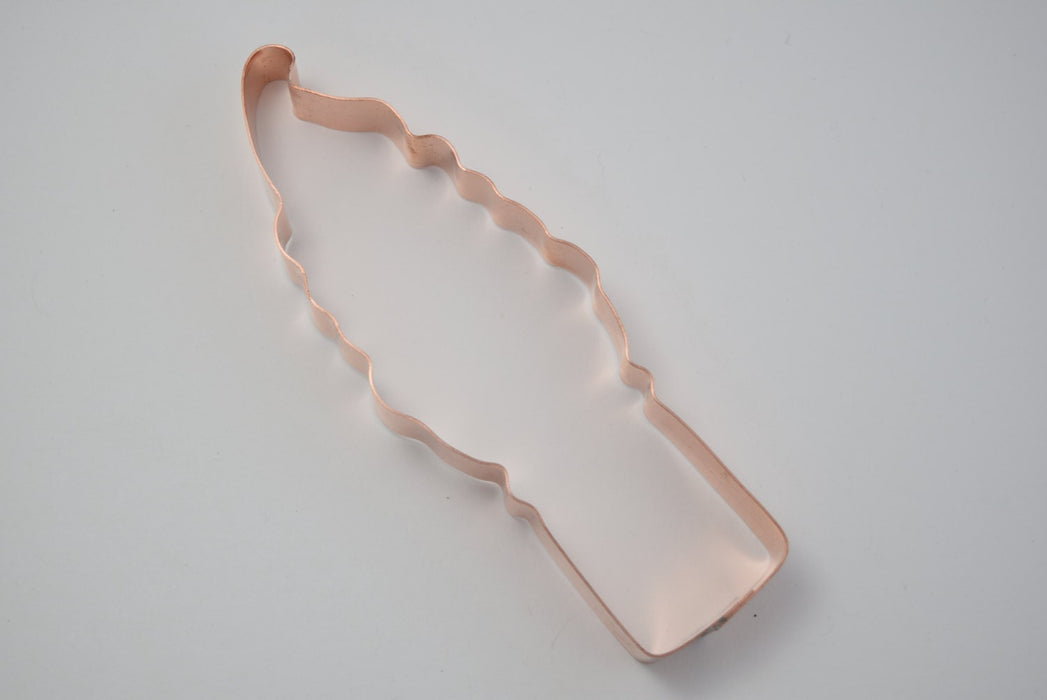 Tall Soft Serve Ice Cream Cone Copper Cookie Cutter - Handcrafted by The Fussy Pup