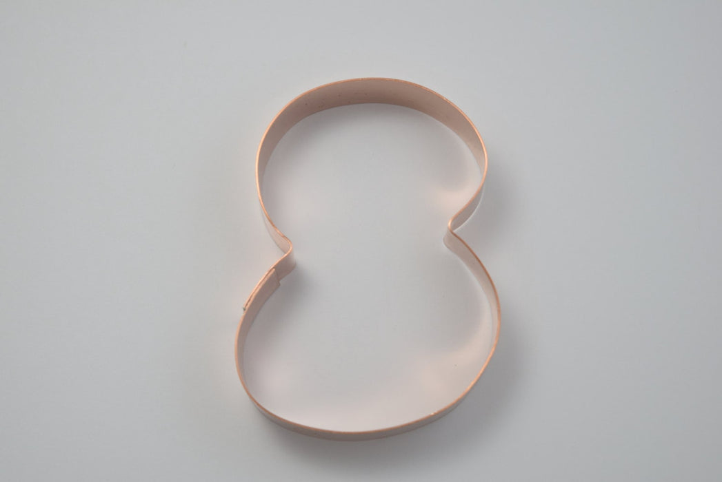 The Number 8 Copper Number Cookie Cutter - Handcrafted by The Fussy Pup