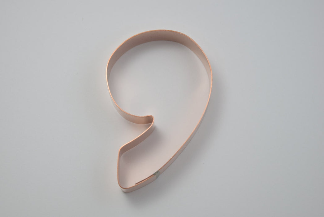 The Number 9 Copper Number Cookie Cutter - Handcrafted by The Fussy Pup