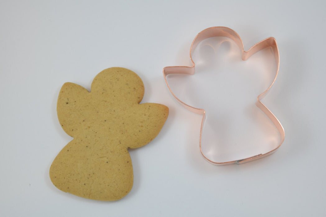 Tiny 3 Inch  Angel Christmas Copper Cookie Cutter - Handcrafted by The Fussy Pup