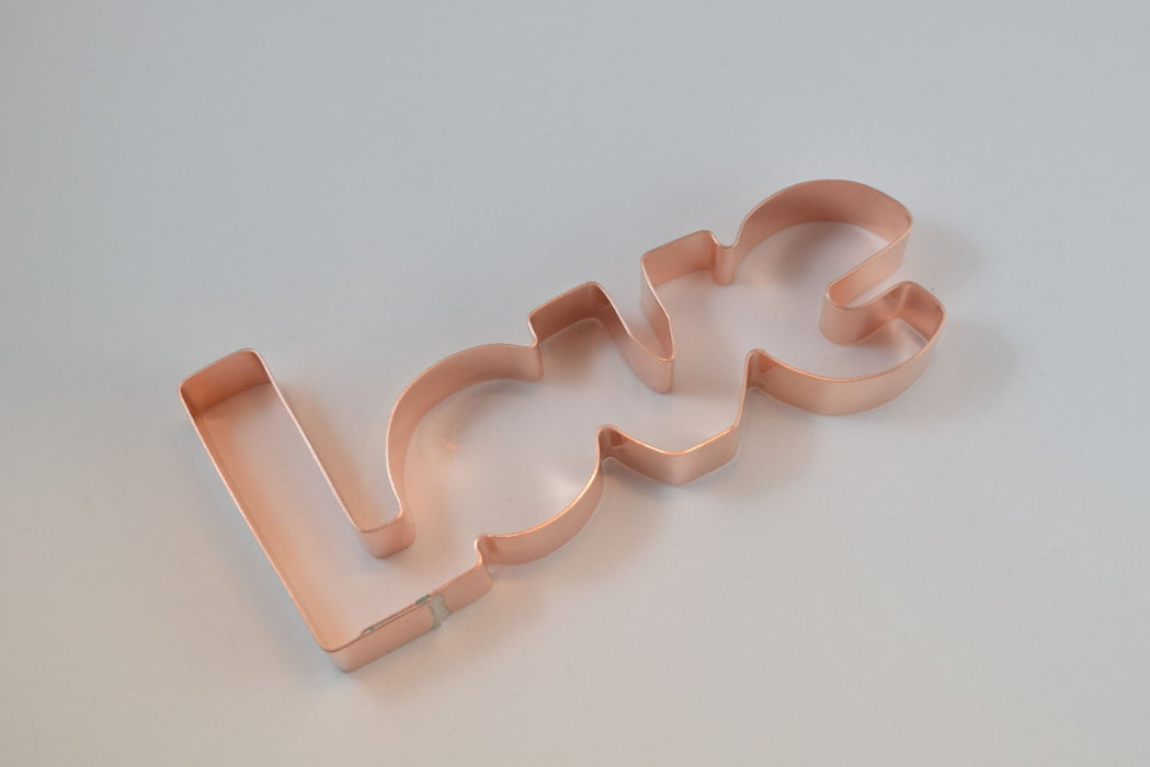 Love Letters Copper Word Wedding ~ Valentines Cookie Cutter - Handcrafted by The Fussy Pup