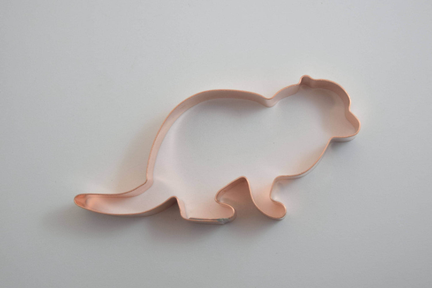 Dwarf Mongoose Zoo Animal Cookie Cutter 4.5 X 2.25 inches - Handcrafted Copper by The Fussy Pup