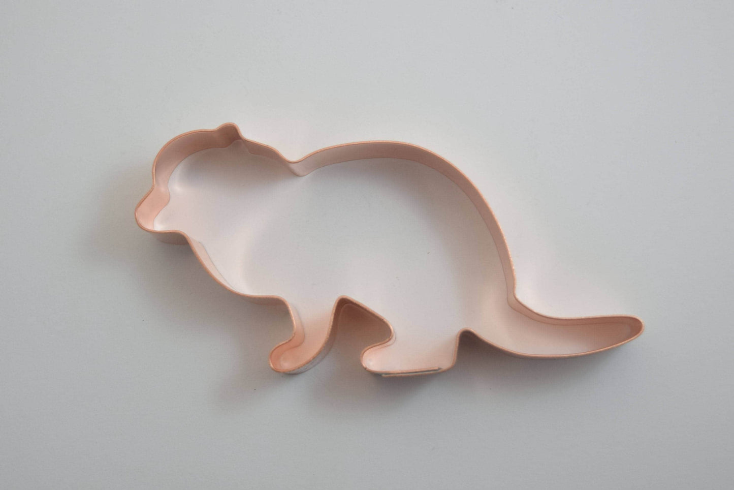 Dwarf Mongoose Zoo Animal Cookie Cutter 4.5 X 2.25 inches - Handcrafted Copper by The Fussy Pup