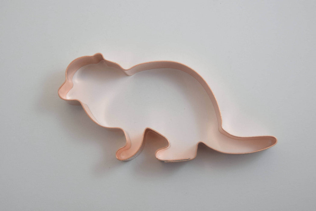 Dwarf Mongoose Zoo Animal Cookie Cutter 4.5 X 2.25 inches - Handcrafted Copper by The Fussy Pup