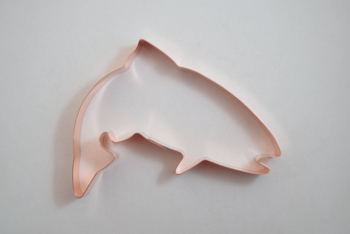 Jumping Trout Fish Copper Cookie Cutter - Handcrafted by The Fussy Pup