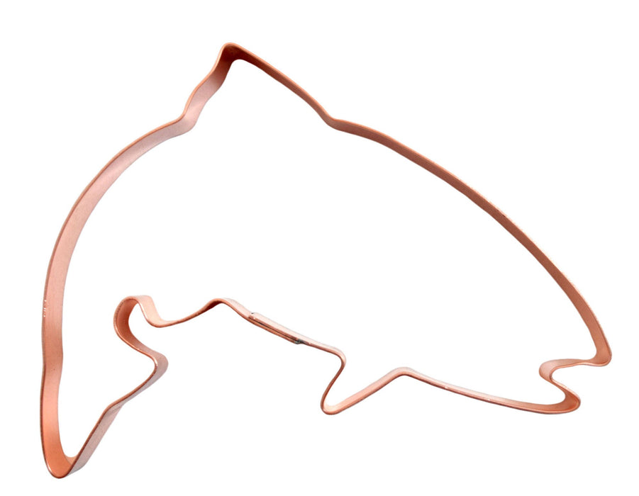 Jumping Trout Fish Copper Cookie Cutter - Handcrafted by The Fussy Pup