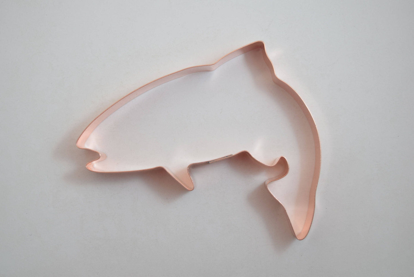 Jumping Trout Fish Copper Cookie Cutter - Handcrafted by The Fussy Pup