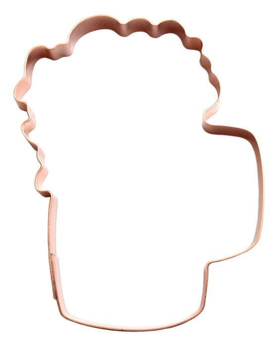 Medium Frosty Beer Mug ~ Copper Cookie Cutter - Handcrafted by The Fussy Pup