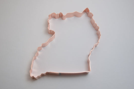 Republic of Uganda ~  African Country Copper Cookie Cutter - Handcrafted by The Fussy Pup