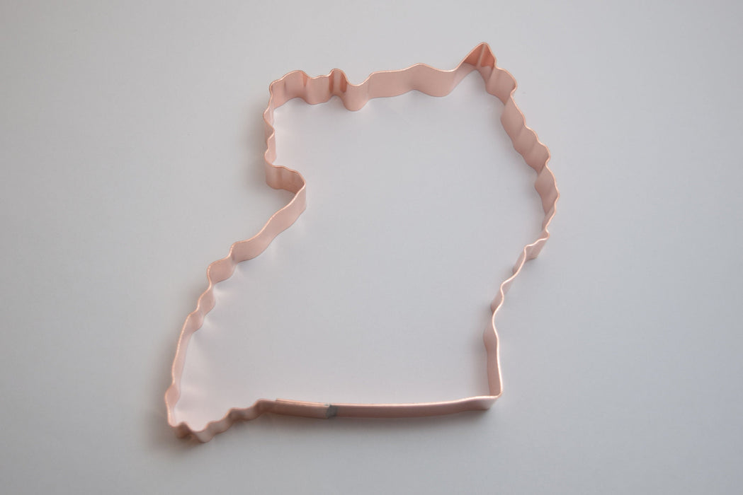 Republic of Uganda ~  African Country Copper Cookie Cutter - Handcrafted by The Fussy Pup