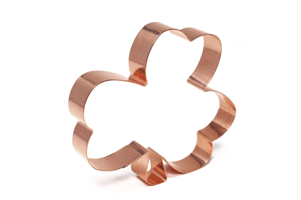 Lucky Shamrock St Patrick's Day Cookie Cutter 5 x 4.25 inches - Handcrafted Copper Cookie Cutter by The Fussy Pup