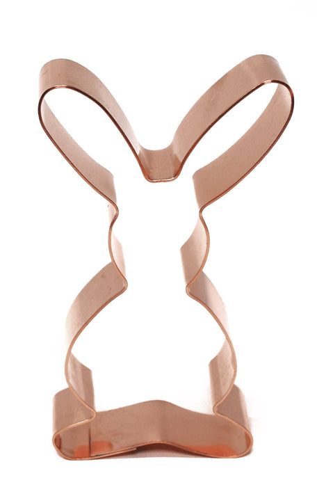 Cute Little Long Eared Bunny Metal Easter Cookie Cutter 3.65 X 2 - Handcrafted Copper Cookie Cutter by The Fussy Pup