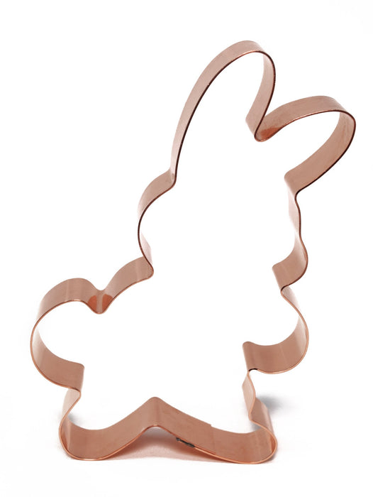 Cute Standing Bunny Easter Cookie Cutter 3.5 X 5.75 inches - Handcrafted Copper Cookie Cutter by The Fussy Pup