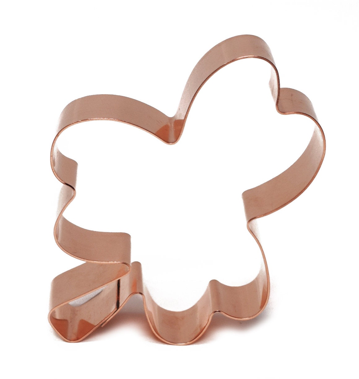 Cute 4 Inch Shamrock ~ Copper Cookie Cutter - Handcrafted by The Fussy Pup