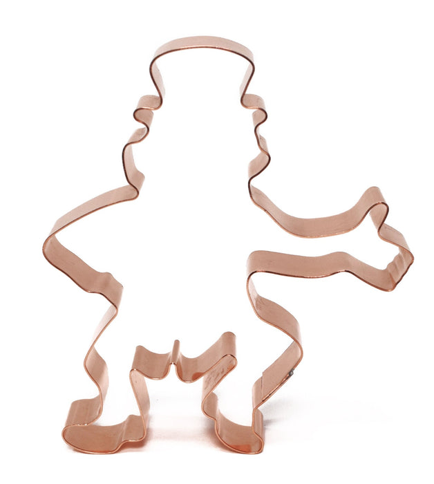 Dancing Leprechaun Cookie Cutter – Handmade Copper St. Patrick’s Day Baking Tool (4.25" x 5.25")