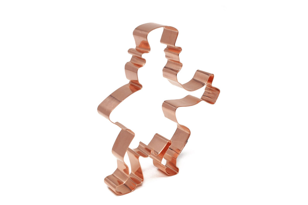 Dancing Leprechaun Cookie Cutter – Handmade Copper St. Patrick’s Day Baking Tool (4.25" x 5.25")