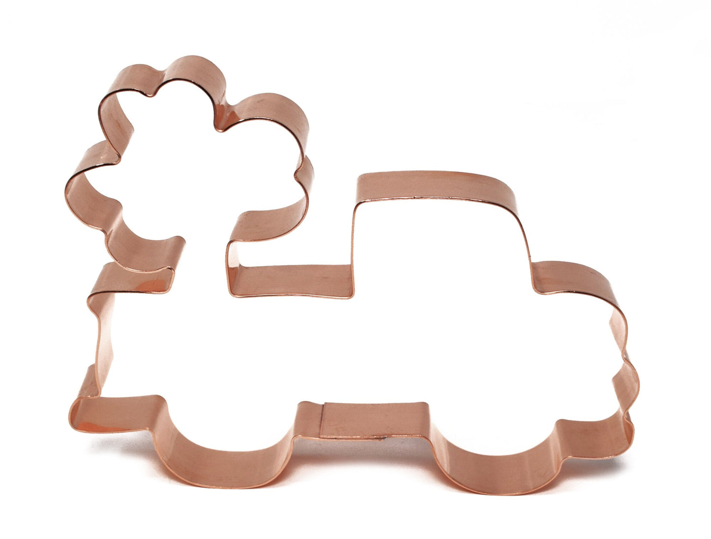 Grandpa's Lucky Saint Patrick's Day Farm Truck with Shamrock ~ Copper Cookie Cutter Handcrafted by The Fussy Pup