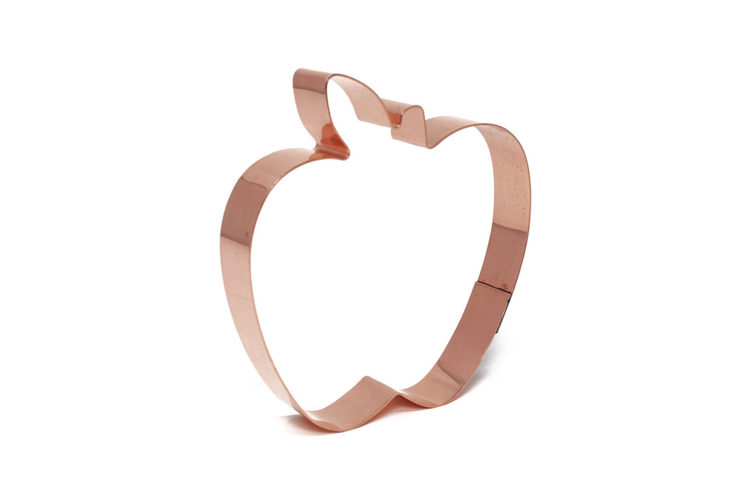 Large Apple Fruit Copper Cookie Cutter - Handcrafted by The Fussy Pup