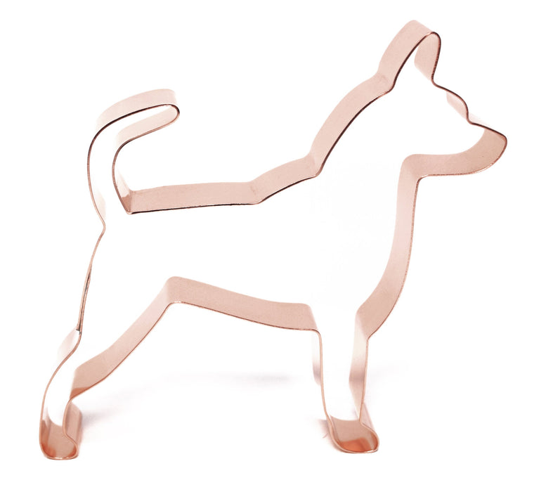 No. 1 Miniature Pinscher with tail Copper Dog Breed Cookie Cutter - Handcrafted by The Fussy Pup